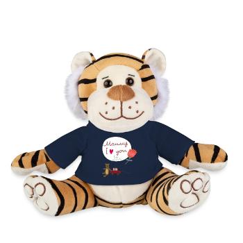 Maman Fête des Mères - Peluche Tigre - bleu marine - Devant