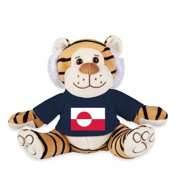 Flagge Grönland; Greenland - Plush Tiger - french navy - Front