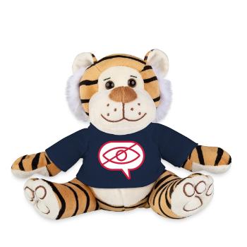 Ne pas voir l’œil visuel - Peluche Tigre - bleu marine - Devant
