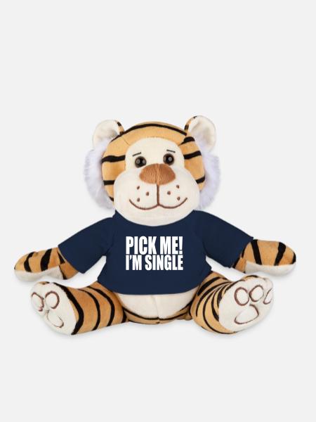 pick me i'm single - Plüschtiger - French Navy