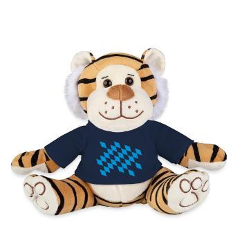 État libre de Bavière couleurs - Peluche Tigre - bleu marine - Devant