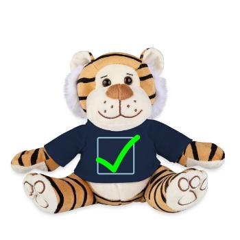 Hook correctly - Plush Tiger - french navy - Front