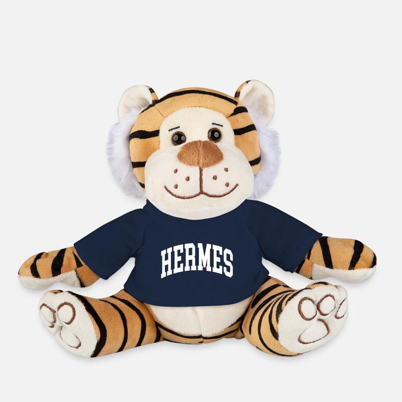 Hermès - Peluche Tigre - bleu marine