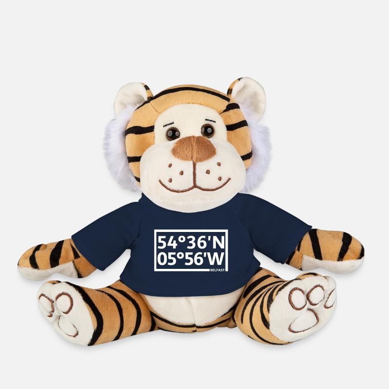 Belfast Coordinates - Plush Tiger - french navy