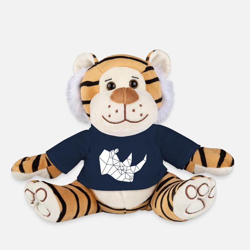Rhino - Peluche Tigre - bleu marine