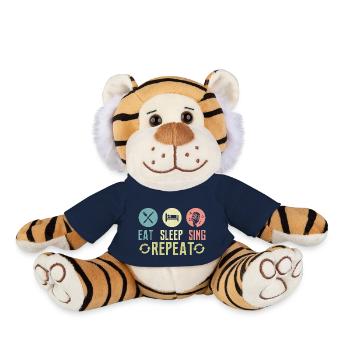 Eat Sleep Sing Repeat Singer Singing - Plüschtiger - French Navy - Vorne