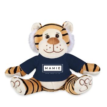 Mamie - Peluche Tigre - bleu marine - Devant