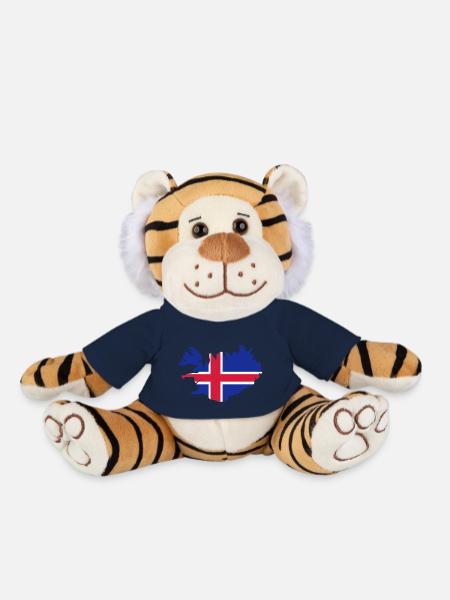 Island Flagge als Karte - Plüschtiger - French Navy