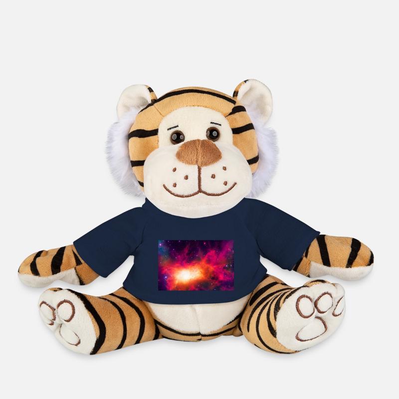 Nébuleuse cosmique dans l’espace 1 - Peluche Tigre - bleu marine