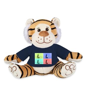 Voilier pop art - Peluche Tigre - bleu marine - Devant