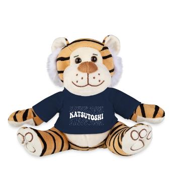 Drôle Katsutoshi Groovy 4 Hommes Femmes Cool - Peluche Tigre - bleu marine - Devant