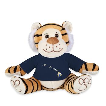 Real Volleyball in the Hawaii State Map - Plush Tiger - french navy - Front