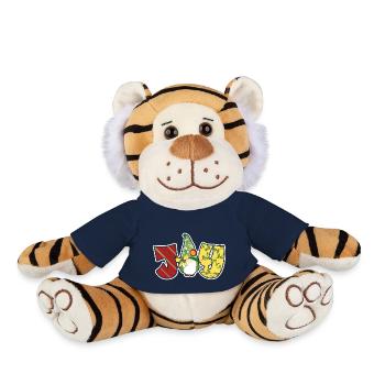 Christmas Santa Claus Gnomies - Plush Tiger - french navy - Front