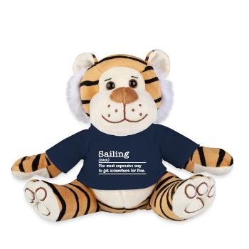 Dictionnaire de voile de voile disant capitaine marin - Peluche Tigre - bleu marine - Devant