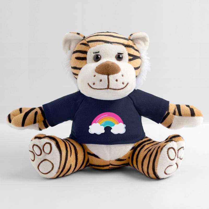 Cute Cloudy Rainbow Plush Tiger