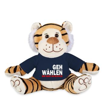 GEH WÄHLEN - Plüschtiger - French Navy - Vorne