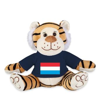 Drapeau national luxembourgeois - Peluche Tigre - bleu marine - Devant