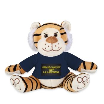 Jésus christ est la lumière - Peluche Tigre - bleu marine - Devant