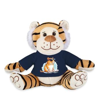 Mel la gerbille - Peluche Tigre - bleu marine - Devant