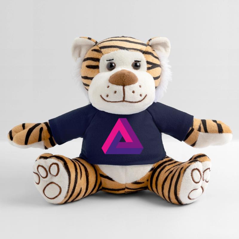 Mind-Bending Perspective: Impossible 3D Triangle Plush Tiger