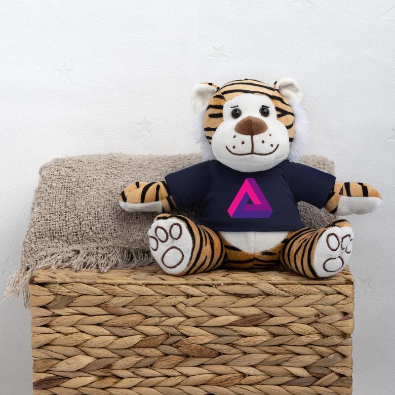 Mind-Bending Perspective: Impossible 3D Triangle Plush Tiger