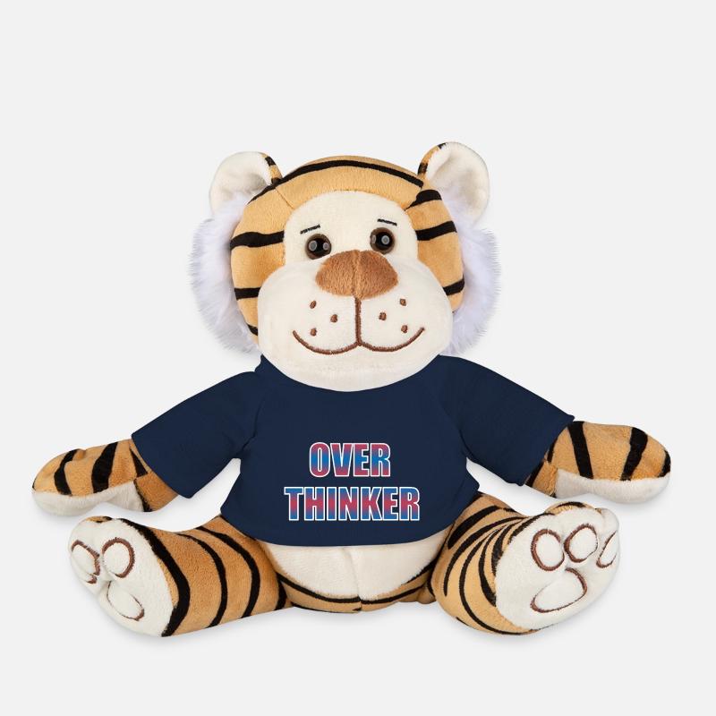 Overthinker - Plush Tiger - french navy