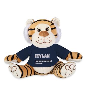 Jeylan - Peluche Tigre - bleu marine - Devant