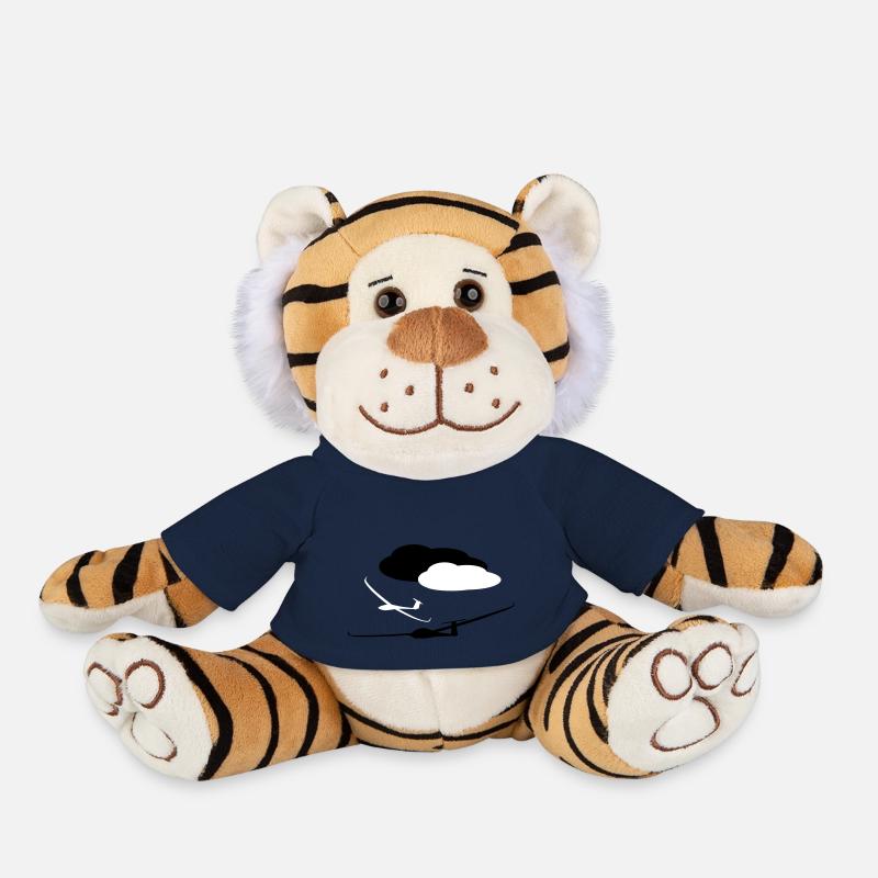 Planeur Planeur Planeur Planeur Pilote - Peluche Tigre - bleu marine