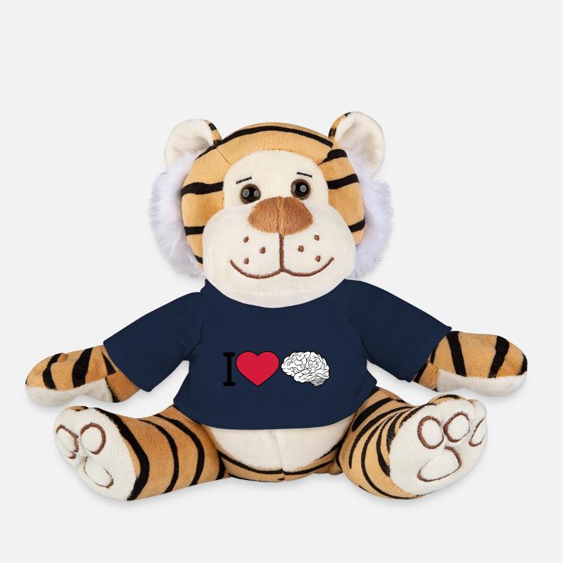 I Love Gehirn - Plüschtiger - French Navy