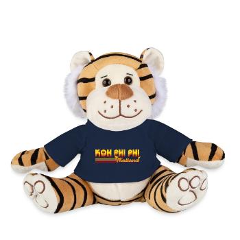 Paradis tropical: Ko Phi Phi Design - Peluche Tigre - bleu marine - Devant