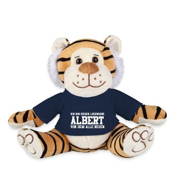 Albert Name Design - Plüschtiger - French Navy - Vorne