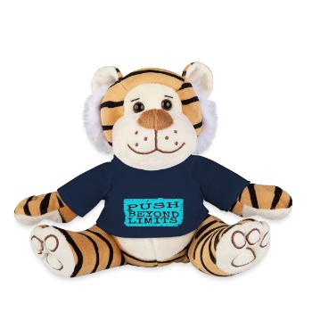 humour dictons style de vie endurance - Peluche Tigre - bleu marine - Devant