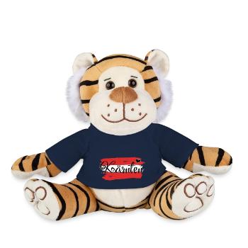 Drapeau Autriche Carinthie - Peluche Tigre - bleu marine - Devant