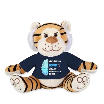 Vidage mémoire en cours. BSOD - Peluche Tigre - bleu marine - Devant