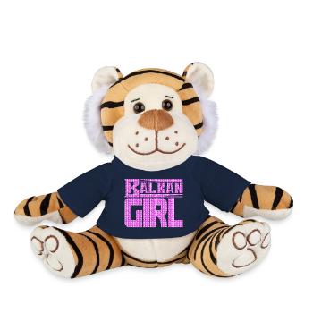 balkan croatia bosnia serbia juge exyu boy girl - Plush Tiger - french navy - Front