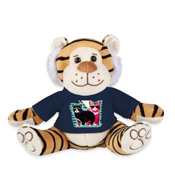 cool cats - Plush Tiger - french navy - Front