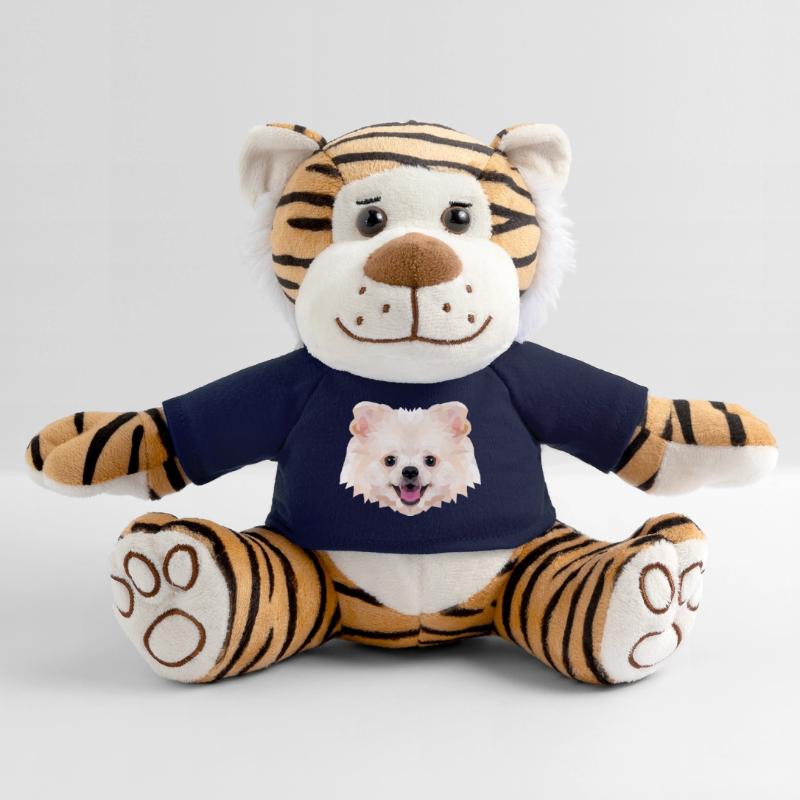 Polyart Dwarf Spitz Plush Tiger
