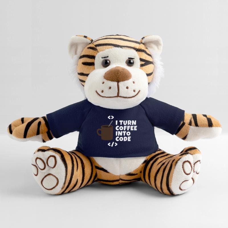 I turn coffee into code Programmierer Entwickler Plüschtiger