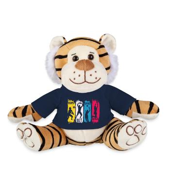 Bump set spike repeat cooler Volleyball Spruch - Plüschtiger - French Navy - Vorne