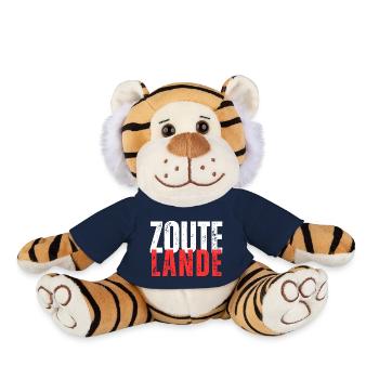 Zoutelande weiß roter Schriftzug - Plüschtiger - French Navy - Vorne