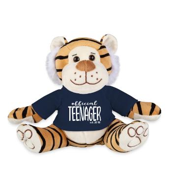 Official Teenager Est. 2010 Cool 13th Birthday - Peluche Tigre - bleu marine - Devant