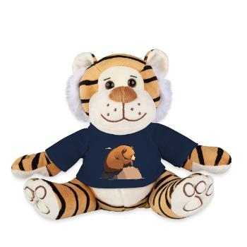 Daddy bear naps - Plush Tiger - french navy - Front