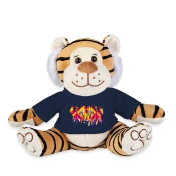 Scratched Lion Gaze - Plush Tiger - french navy - Front