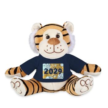 Number 2029 - Plush Tiger - french navy - Front