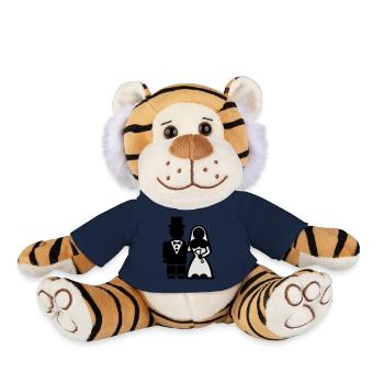 Bachelor Party - Wedding - Plush Tiger - french navy - Front