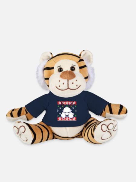 Ugly Christmas Sweater Poodle Dog - Plush Tiger - french navy