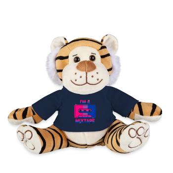 Je suis un mixtape Bisexualité Bisexualité Bisexuelle - Peluche Tigre - bleu marine - Devant