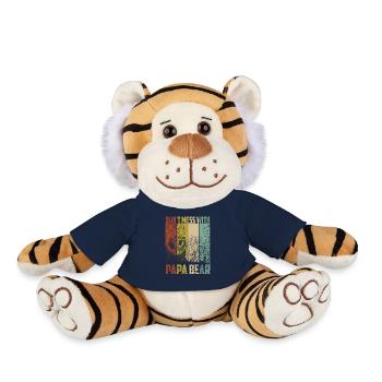 Don't mess with Papa Bear. Retro - Plush Tiger - french navy - Front