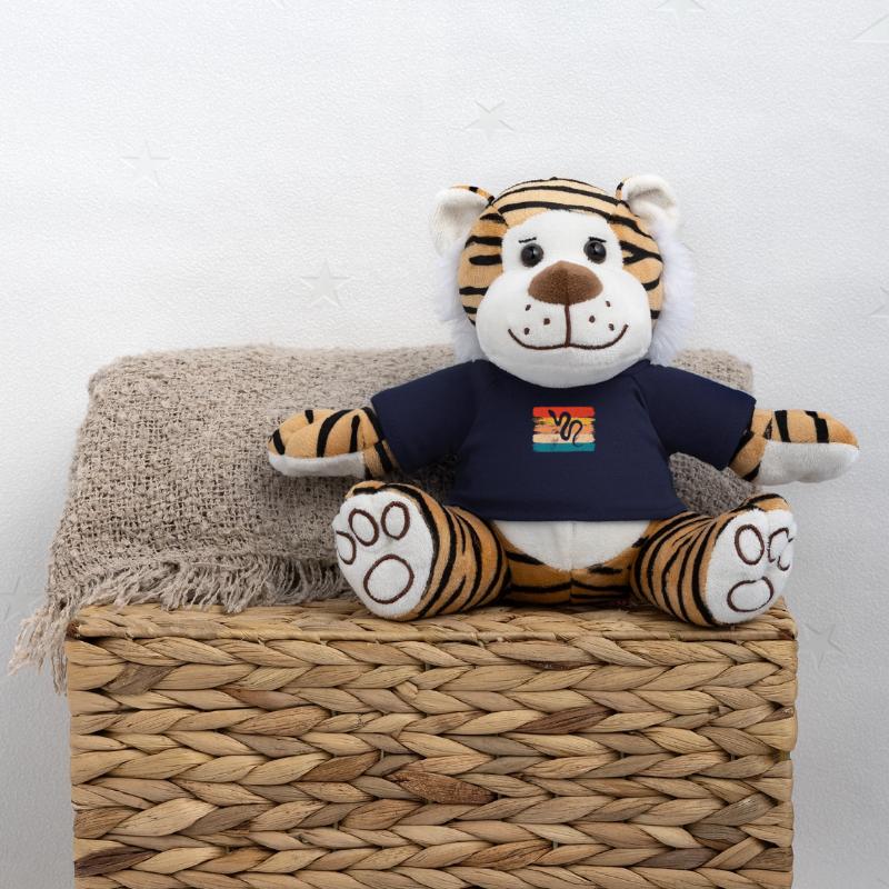 Snake Retro Reptile Python Idée cadeau Peluche Tigre