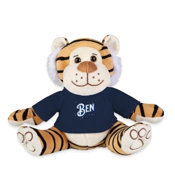 Ben Namen personalisiert - Plüschtiger - French Navy - Vorne